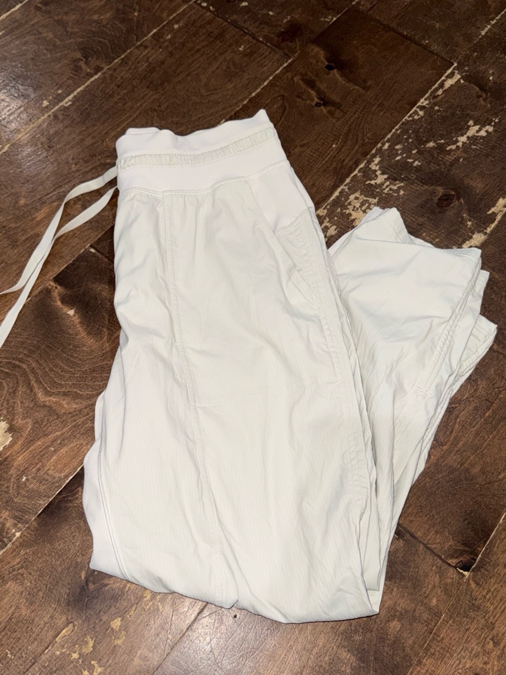 lululemon Cream Drawstring Jogger Pants